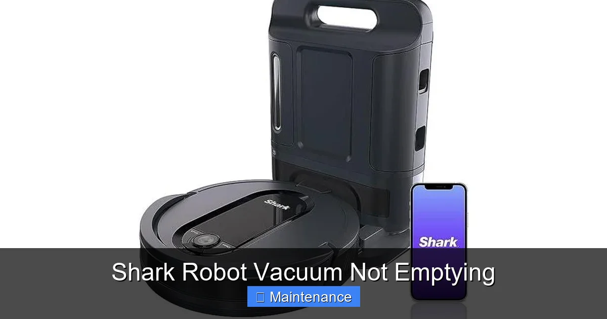 Shark Robot Vacuum Not Emptying