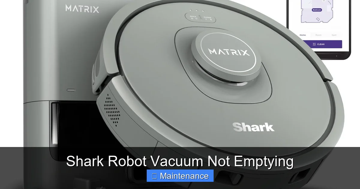 Shark Robot Vacuum Not Emptying