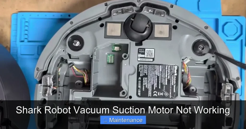 Shark Robot Vacuum Suction Motor Not Working