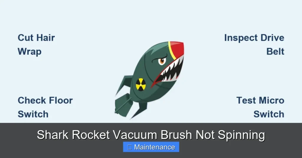 Shark Rocket Vacuum Brush Not Spinning