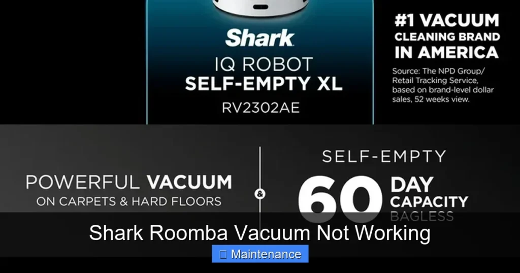 Shark Roomba Vacuum Not Working