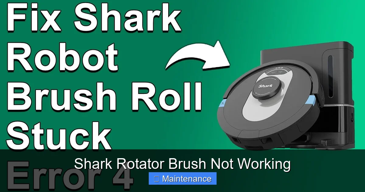 Shark Rotator Brush Not Working