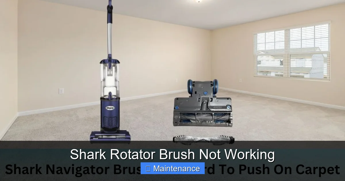 Shark Rotator Brush Not Working