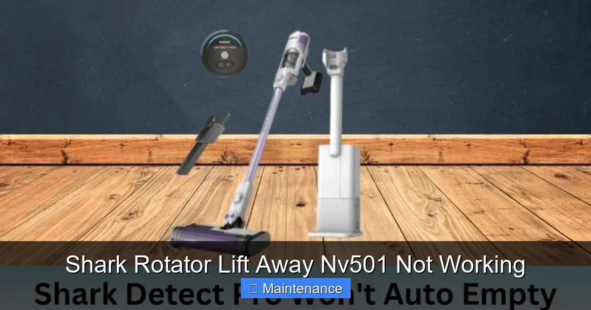 Shark Rotator Lift Away Nv501 Not Working