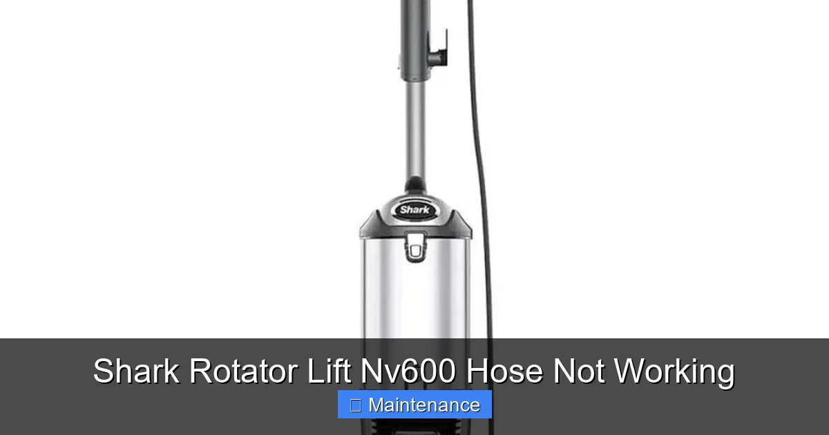 Shark Rotator Lift Nv600 Hose Not Working