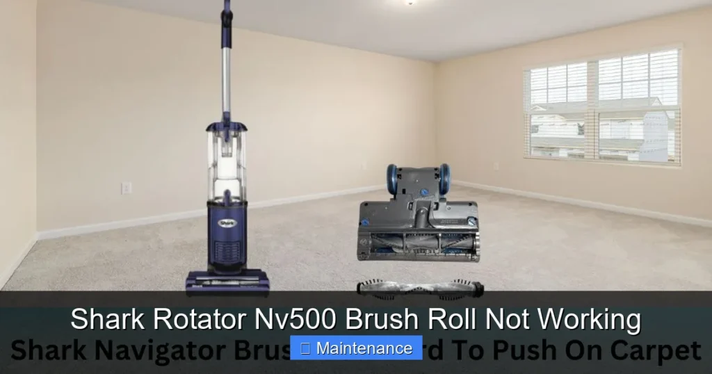Shark Rotator Nv500 Brush Roll Not Working
