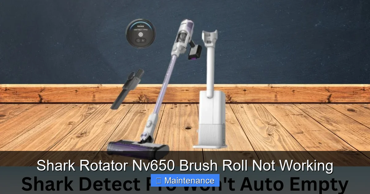 Shark Rotator Nv650 Brush Roll Not Working