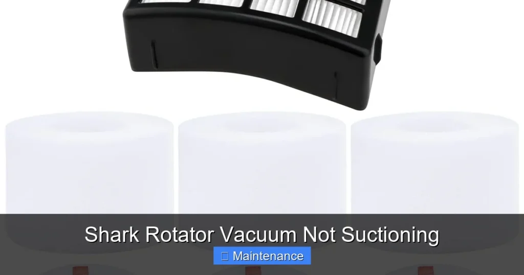 Shark Rotator Vacuum Not Suctioning
