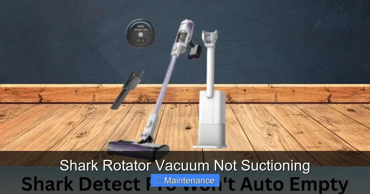 Shark Rotator Vacuum Not Suctioning