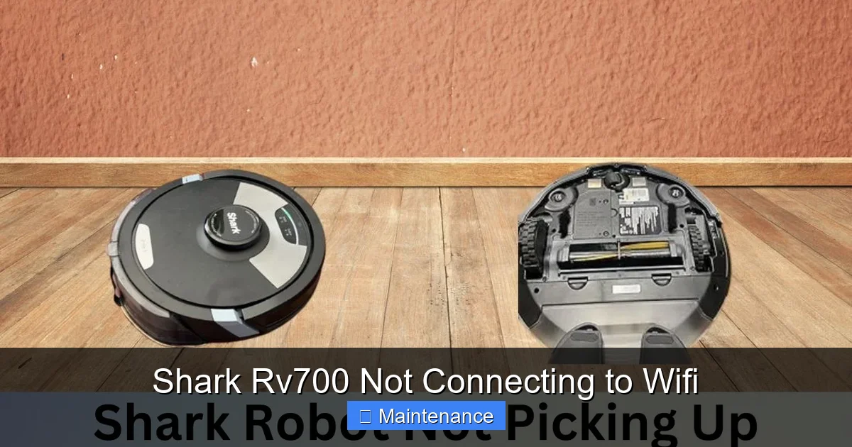 Shark Rv700 Not Connecting to Wifi