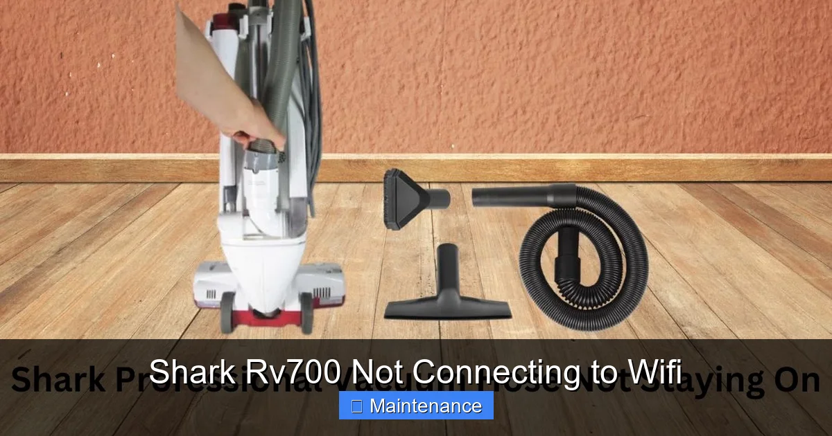Shark Rv700 Not Connecting to Wifi