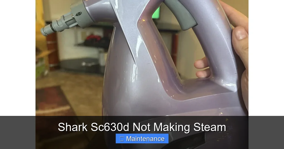Shark Sc630d Not Making Steam