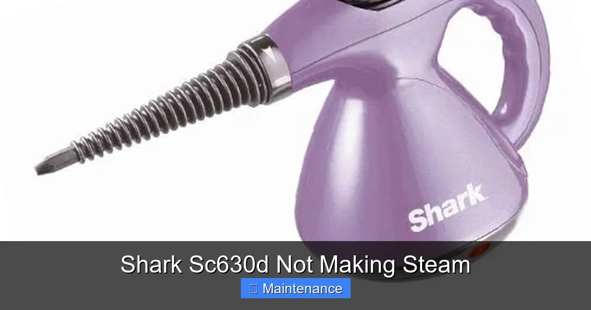 Shark Sc630d Not Making Steam