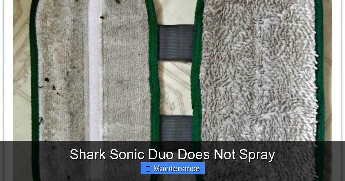 Shark Sonic Duo Does Not Spray