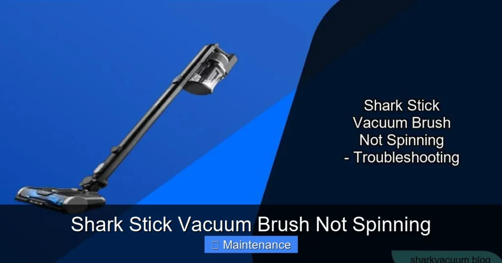 Shark Stick Vacuum Brush Not Spinning