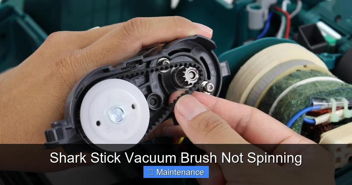 Shark Stick Vacuum Brush Not Spinning