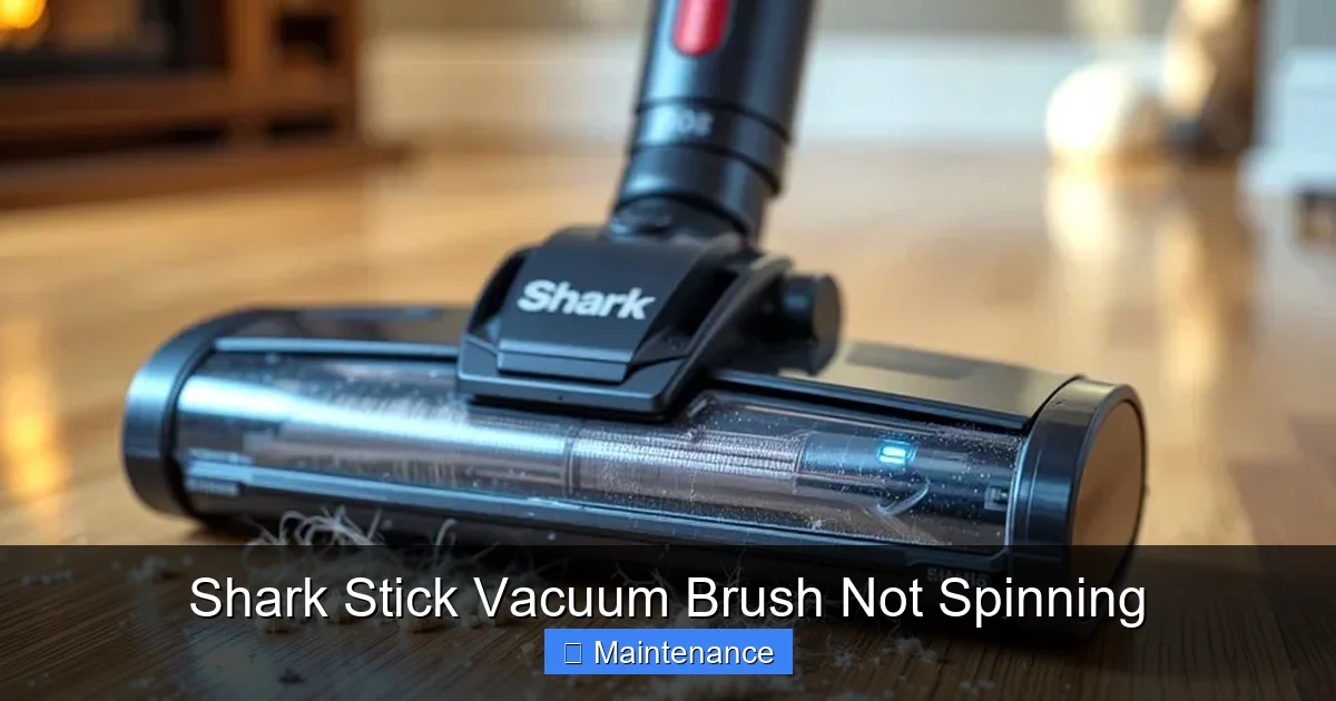 Shark Stick Vacuum Brush Not Spinning
