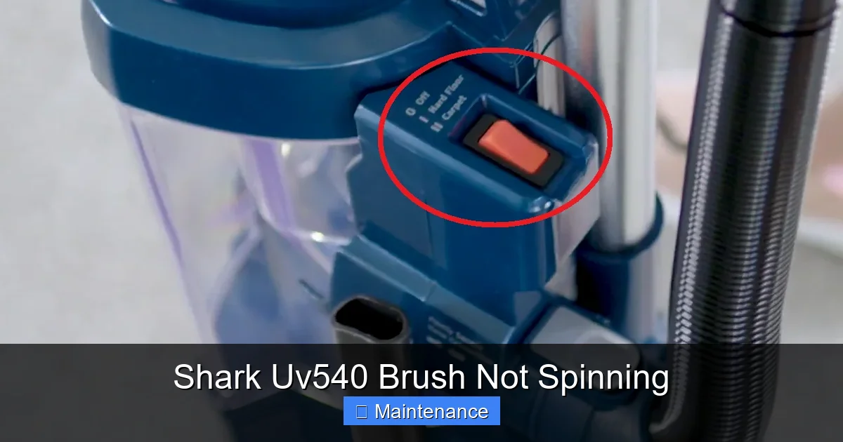 Shark Uv540 Brush Not Spinning