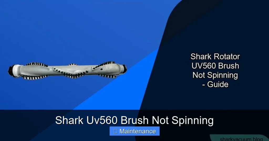 Shark Uv560 Brush Not Spinning