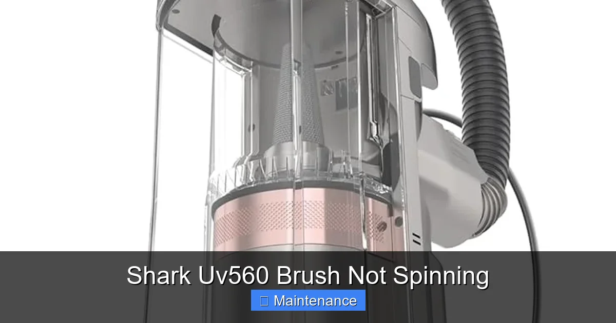 Shark Uv560 Brush Not Spinning