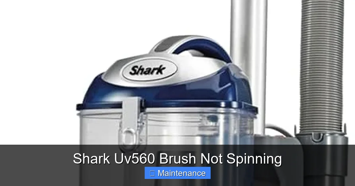 Shark Uv560 Brush Not Spinning