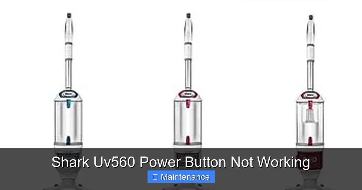 Shark Uv560 Power Button Not Working