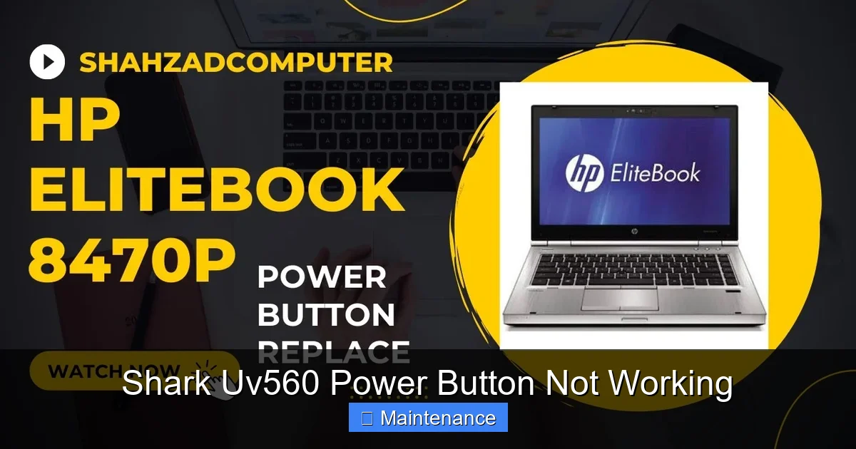 Shark Uv560 Power Button Not Working