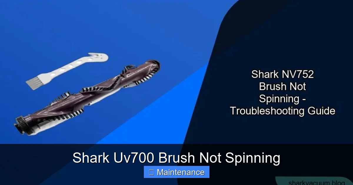 Shark Uv700 Brush Not Spinning