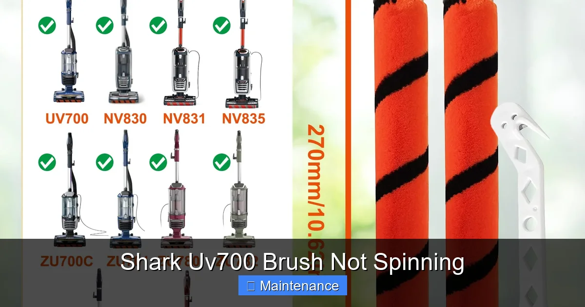 Shark Uv700 Brush Not Spinning