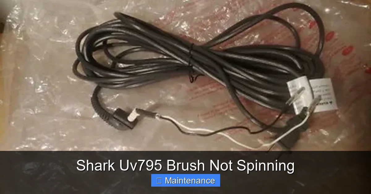 Shark Uv795 Brush Not Spinning
