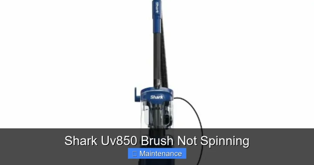 Shark Uv850 Brush Not Spinning