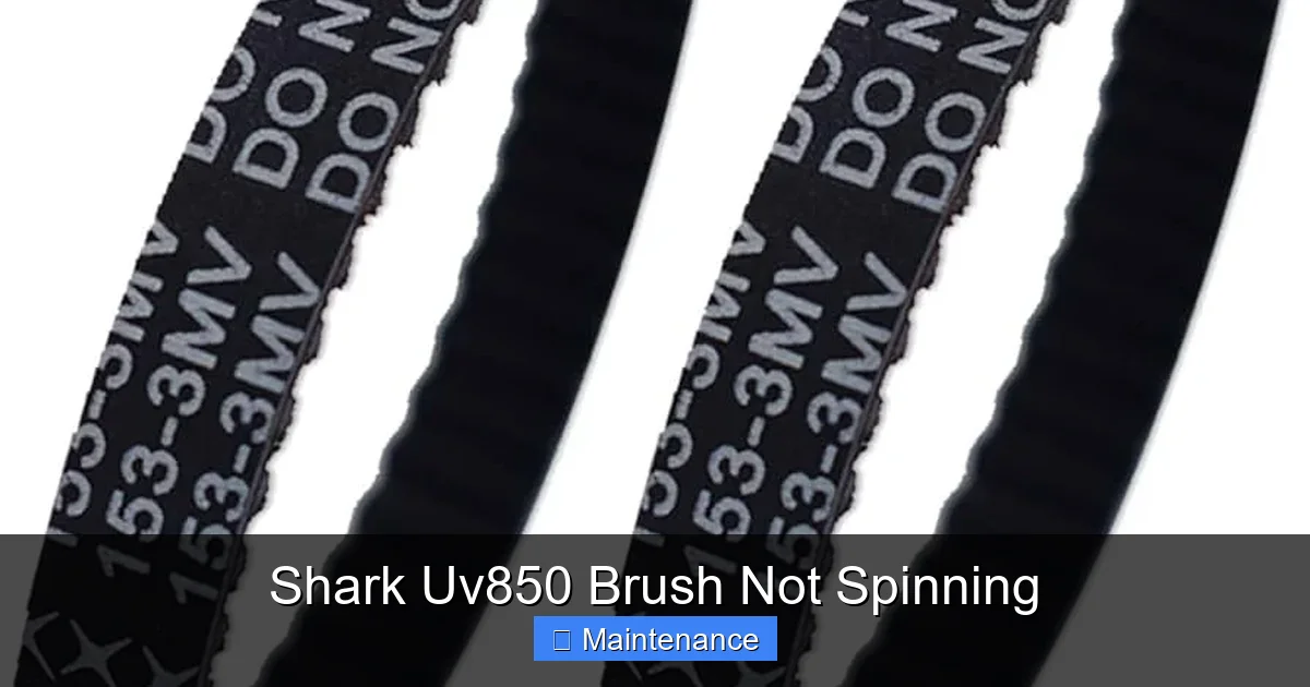 Shark Uv850 Brush Not Spinning