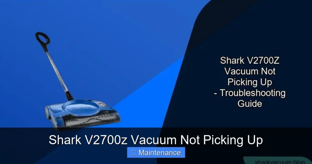 Shark V2700z Vacuum Not Picking Up