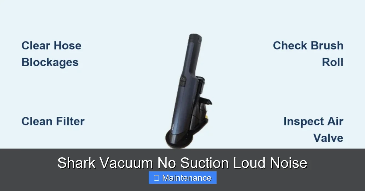 Shark Vacuum No Suction Loud Noise