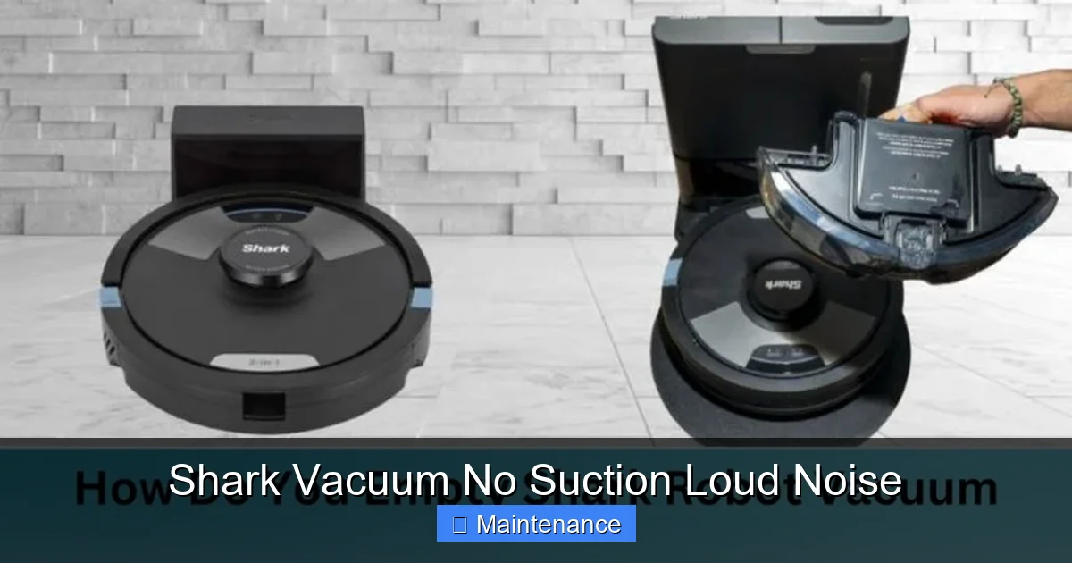 Shark Vacuum No Suction Loud Noise