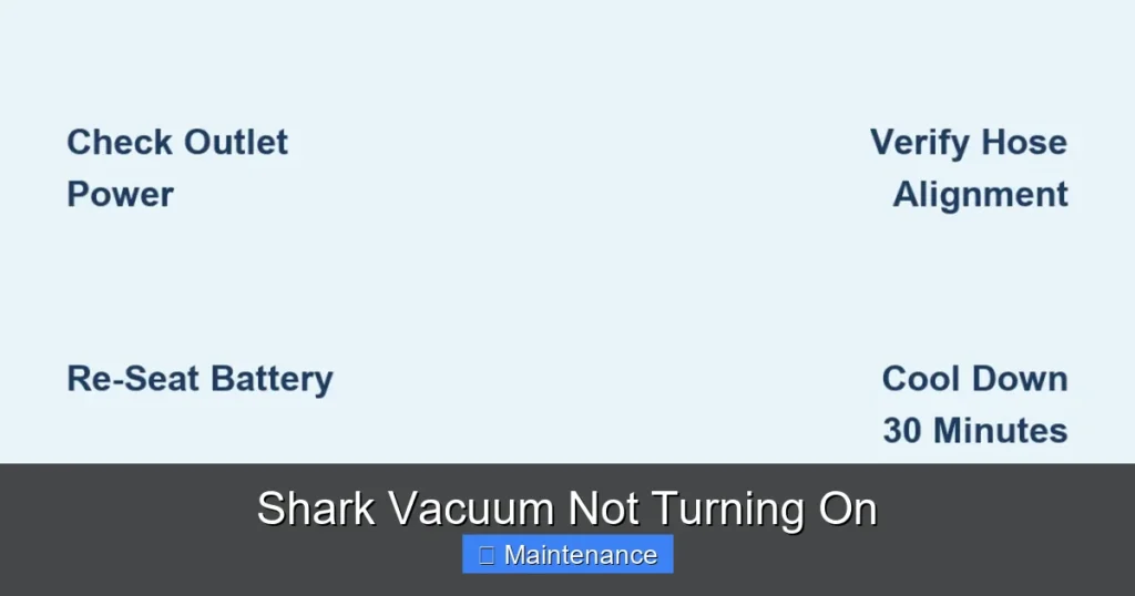 Shark Vacuum Not Turning On