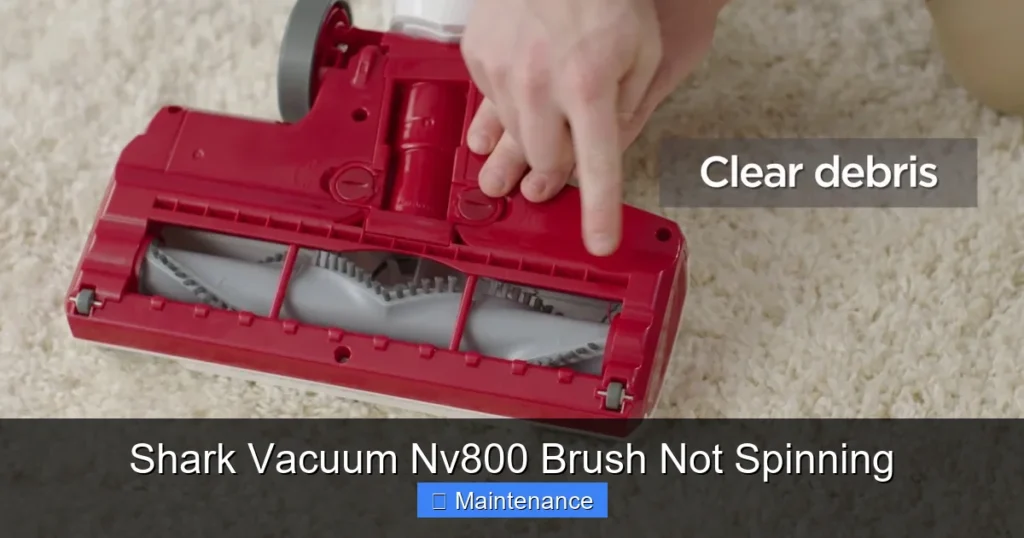 Shark Vacuum Nv800 Brush Not Spinning