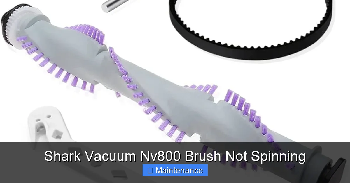 Shark Vacuum Nv800 Brush Not Spinning