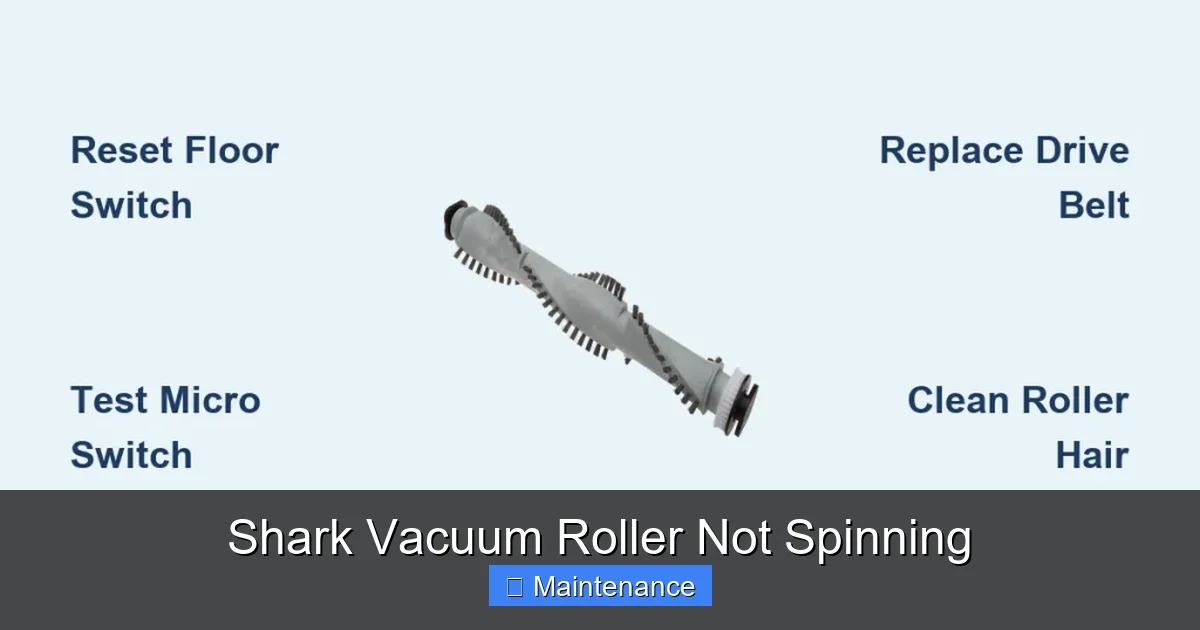 Shark Vacuum Roller Not Spinning