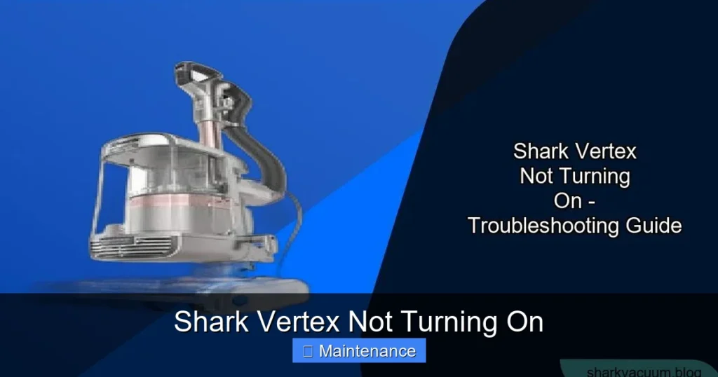 Shark Vertex Not Turning On