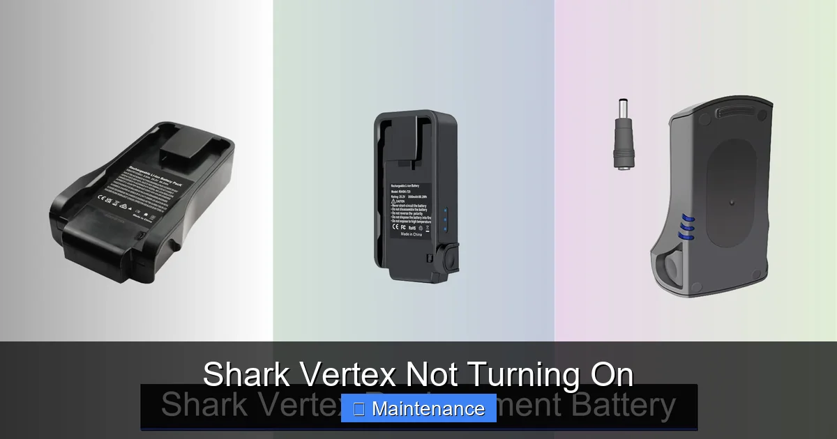 Shark Vertex Not Turning On