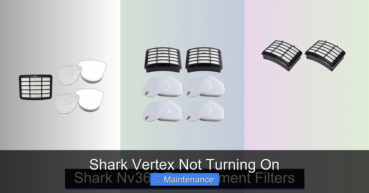 Shark Vertex Not Turning On