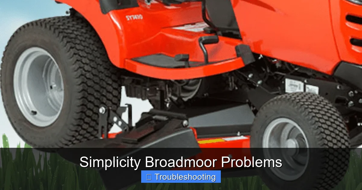 Simplicity Broadmoor Problems