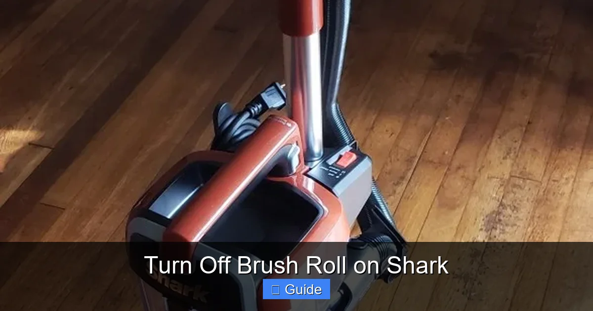 Turn Off Brush Roll on Shark