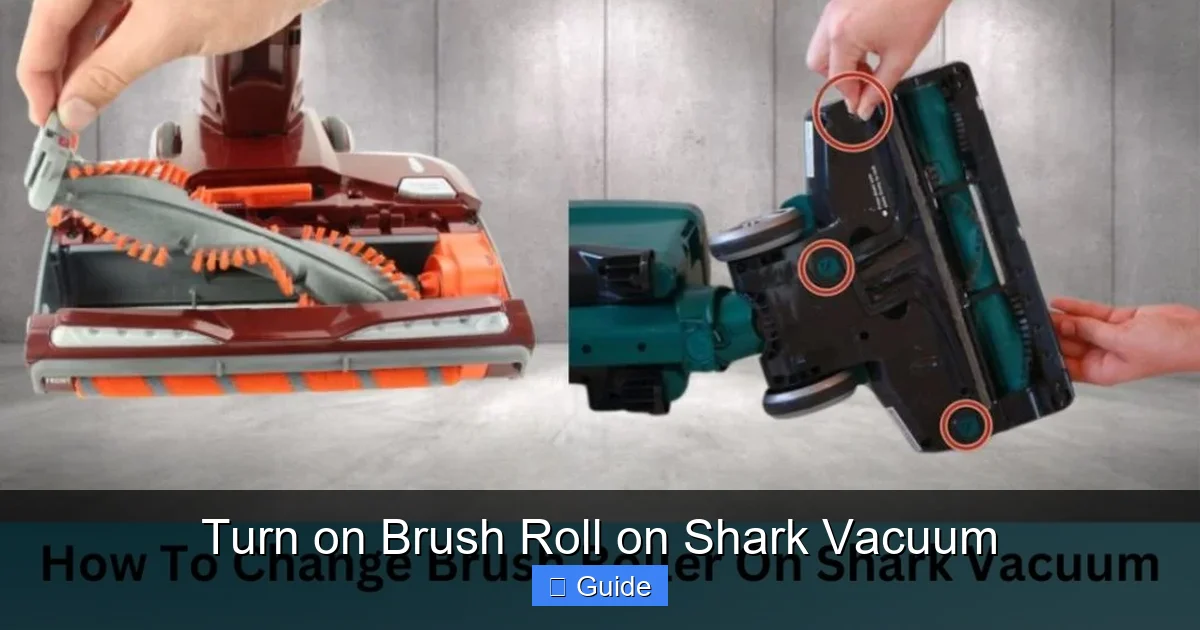 Turn on Brush Roll on Shark Vacuum