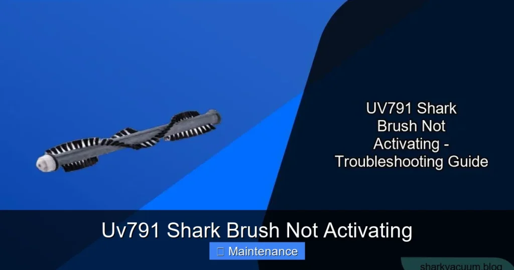 Uv791 Shark Brush Not Activating