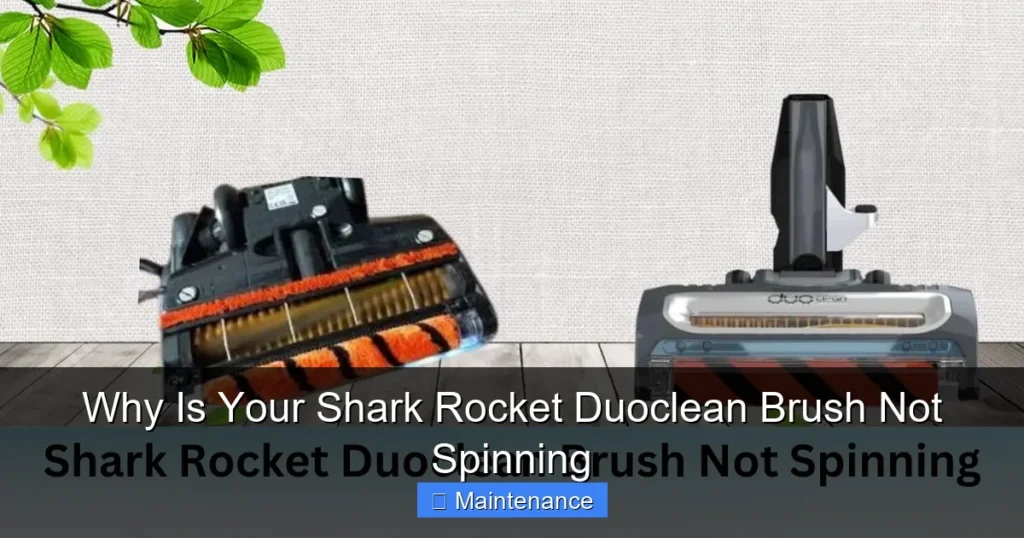Why Is Your Shark Rocket Duoclean Brush Not Spinning