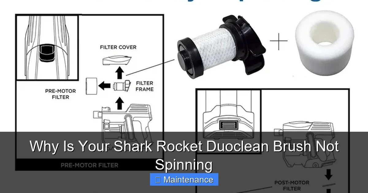 Why Is Your Shark Rocket Duoclean Brush Not Spinning