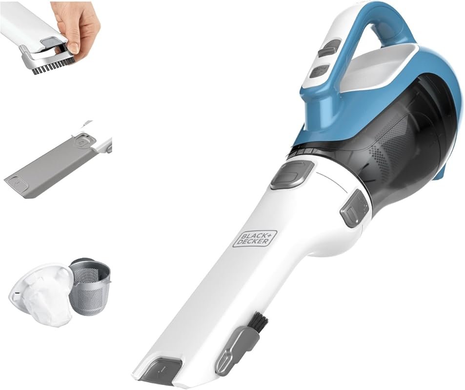 BLACK+DECKER dustbuster AdvancedClean cordless handheld vacuum: compac