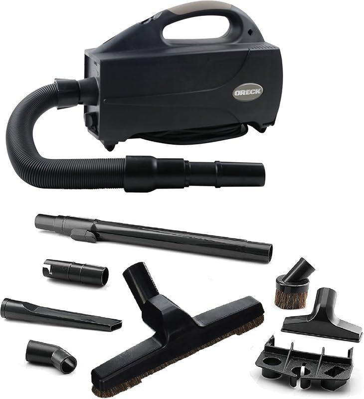 Oreck Compact Canister Vacuum: Powerful Suction, Portable Handheld, Li